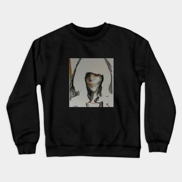 Joey Ramone Crewneck Sweatshirt by Mike Nesloney Art